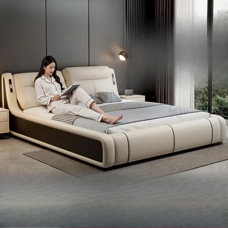 Modern Multifunctional Leather Double Bed 1.5m 2m Master Bedroom Queen JNY-08 1.8m Frame
Modern Multifunctional Leather Double Bed 1.5m 2m Master Bedroom Queen JNY-08 1.8m Frame