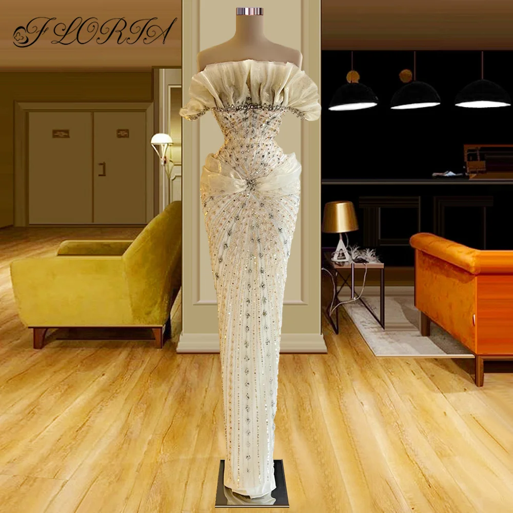 Elegant Handmade Beading Dubai Arabic Formal Evening Dresses Couture Crystal Ruffles Long Party Gowns For Wedding Robes Femme
Elegant Handmade Beading Dubai Arabic Formal Evening Dresses Couture Crystal Ruffles Long Party Gowns For Wedding Robes Femme