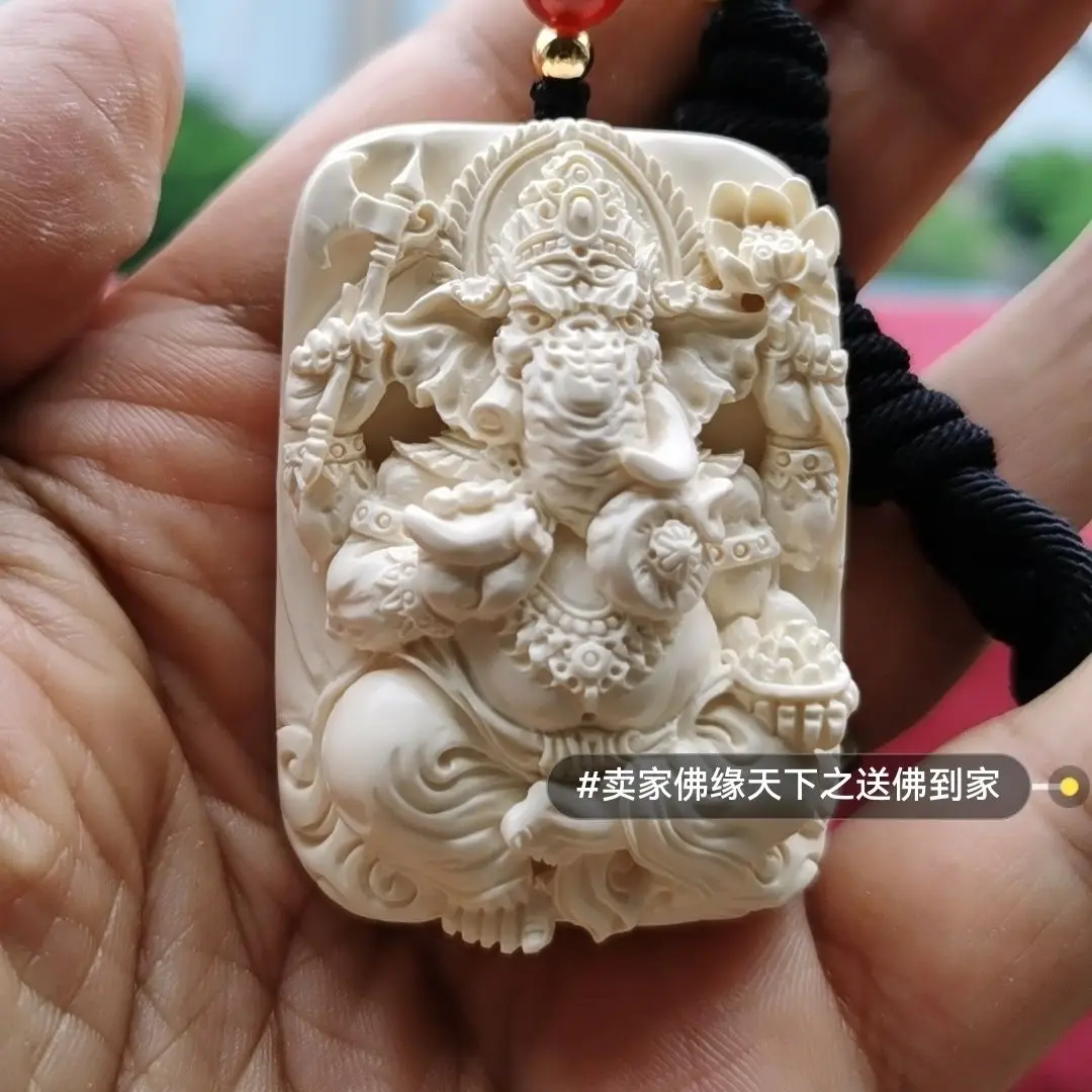 Elephant God Pendant God of Wealth Carved Buddha Pendant No Fading Hand-carved Immovable MingWang Blessing Wealth Health Jewelry
Elephant God Pendant God of Wealth Carved Buddha Pendant No Fading Hand-carved Immovable MingWang Blessing Wealth Health Jewelry