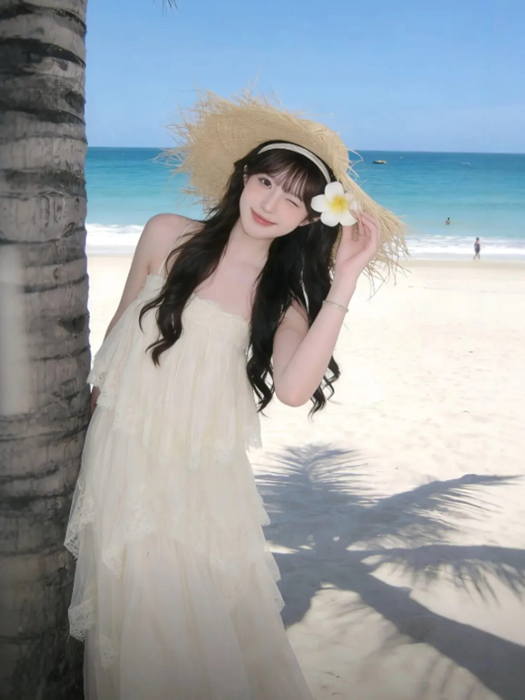 Beach Vacation Style Sweet Fairy Long Dress Cake Skirt mid High Waist Shoulder Bared Summer City Commute Date Casual Dress
Beach Vacation Style Sweet Fairy Long Dress Cake Skirt mid High Waist Shoulder Bared Summer City Commute Date Casual Dress