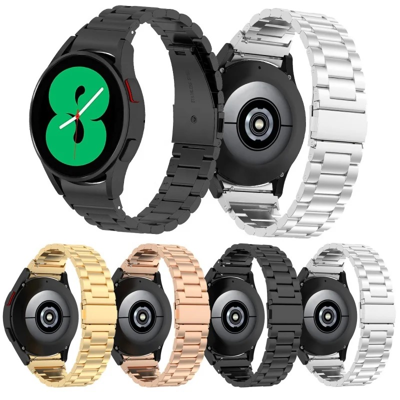 For Samsung Galaxy Watch 5 three-bead stainless steel watch4 arc connector watchband
For Samsung Galaxy Watch 5 three-bead stainless steel watch4 arc connector watchband