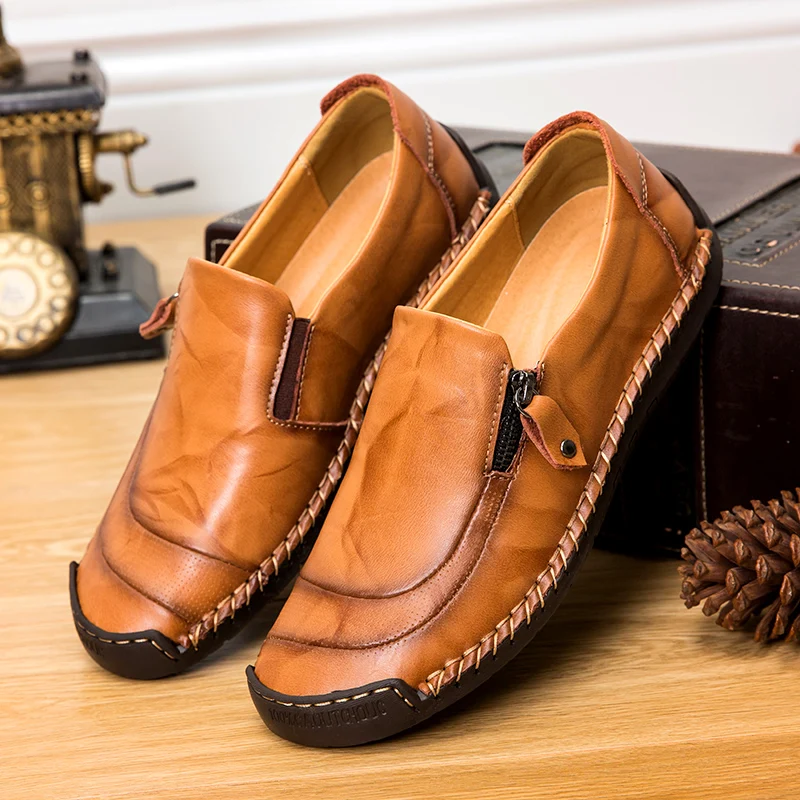 Large Men Leather Casual Shoes Outdoor Comfortable High Quality Fashion Soft Homme Classic Ankle Non-slip Flats Moccasin Trend
Large Men Leather Casual Shoes Outdoor Comfortable High Quality Fashion Soft Homme Classic Ankle Non-slip Flats Moccasin Trend