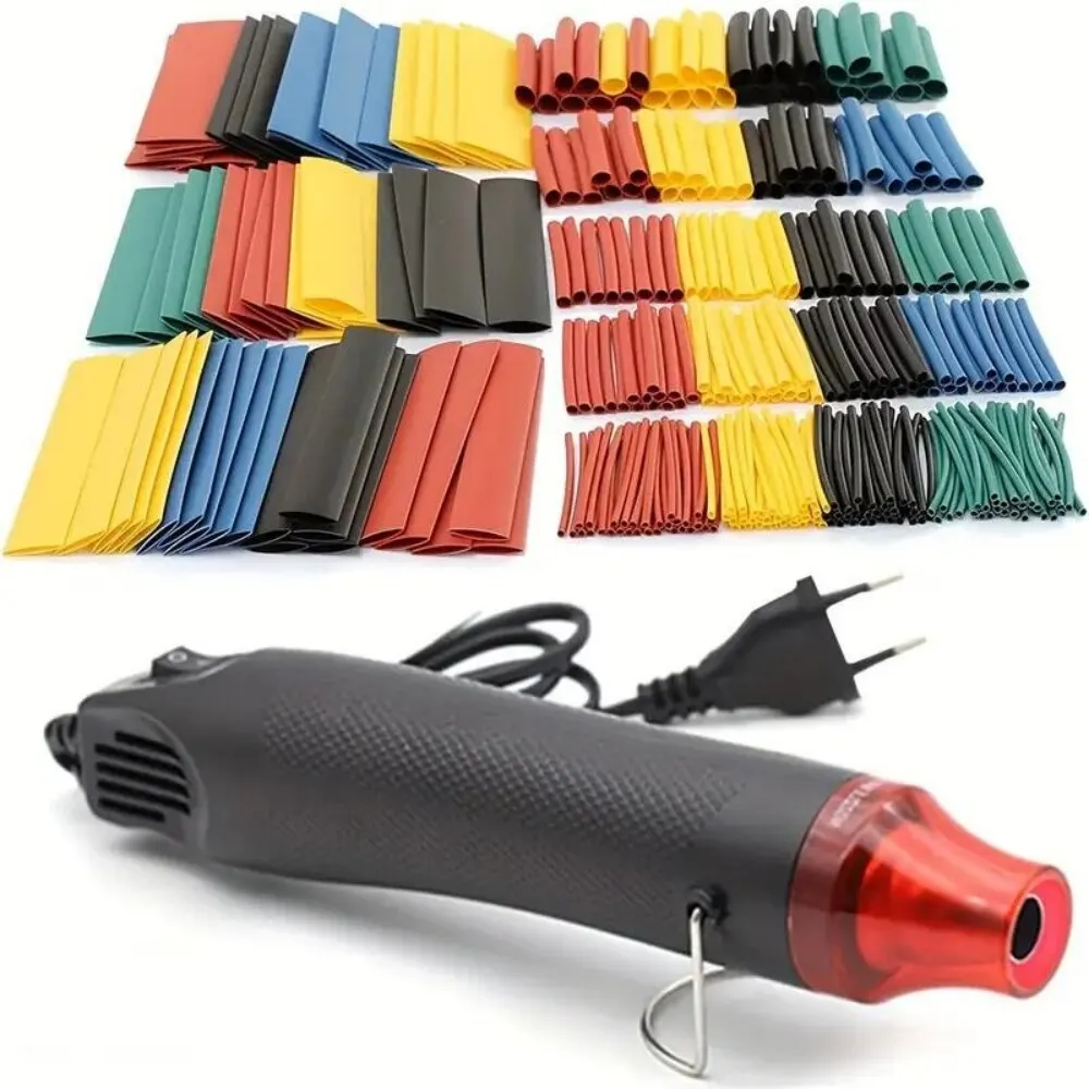 For Embossing Shrink Wrappin 300W Heat Gun Set And 328pcs Heat Shrink Tubing Tube Wrap Wire Cable Insulated Sleeving Tubing Set
For Embossing Shrink Wrappin 300W Heat Gun Set And 328pcs Heat Shrink Tubing Tube Wrap Wire Cable Insulated Sleeving Tubing Set