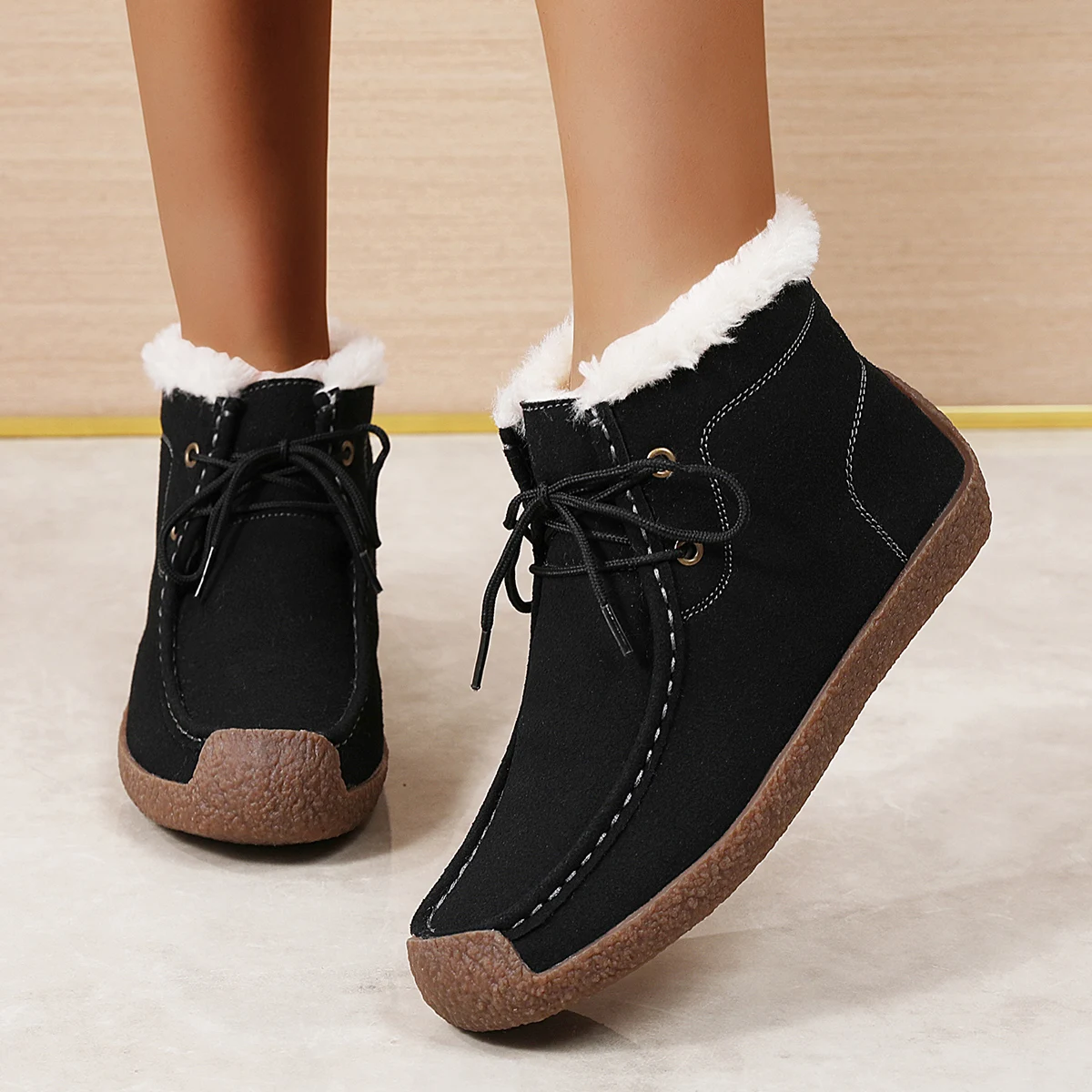 Women Plush Walking Shoes Winter Snow Boots Fitness Keep Warm Loafer Sports Shoes Outdoor Flats Breathable Sneakers Size 36-43
Women Plush Walking Shoes Winter Snow Boots Fitness Keep Warm Loafer Sports Shoes Outdoor Flats Breathable Sneakers Size 36-43