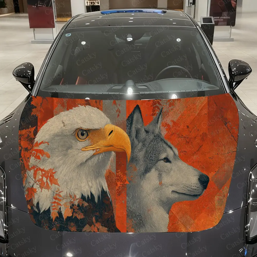 Красный тон Орел и Волк ПВХ обертывания на капот автомобиля, самоклеящаяся водонепроницаемая наклейка на капот автомобиля, защитные наклейки для украшения автомобиля
Красный тон Орел и Волк ПВХ обертывания на капот автомобиля, самоклеящаяся водонепроницаемая наклейка на капот автомобиля, защитные наклейки для украшения автомобиля