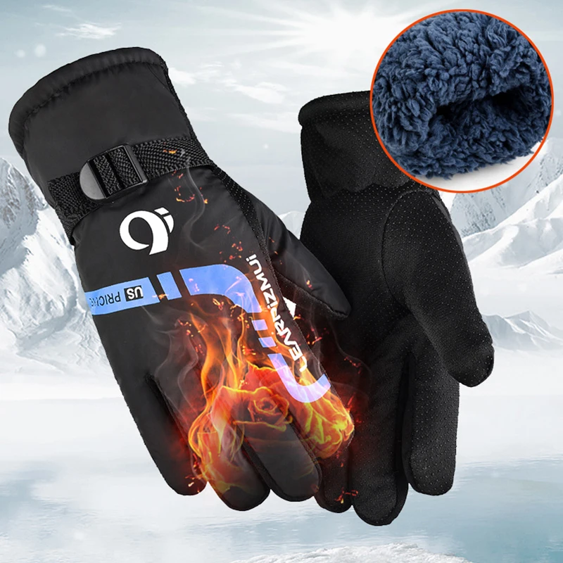 1 pair Ski Gloves Men Waterproof Winter Cycling Warm Gloves For Riding Motorcycle Ski Outdoor Sport
1 pair Ski Gloves Men Waterproof Winter Cycling Warm Gloves For Riding Motorcycle Ski Outdoor Sport
