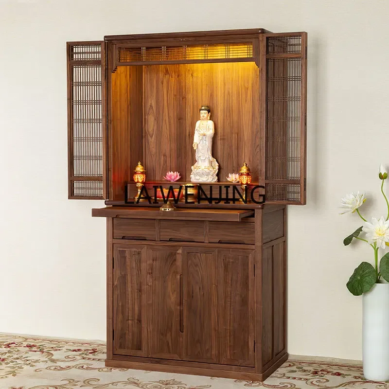 MJY black walnut solid wood Buddhist niche stand cabinet supply table simple door supply table
MJY black walnut solid wood Buddhist niche stand cabinet supply table simple door supply table
