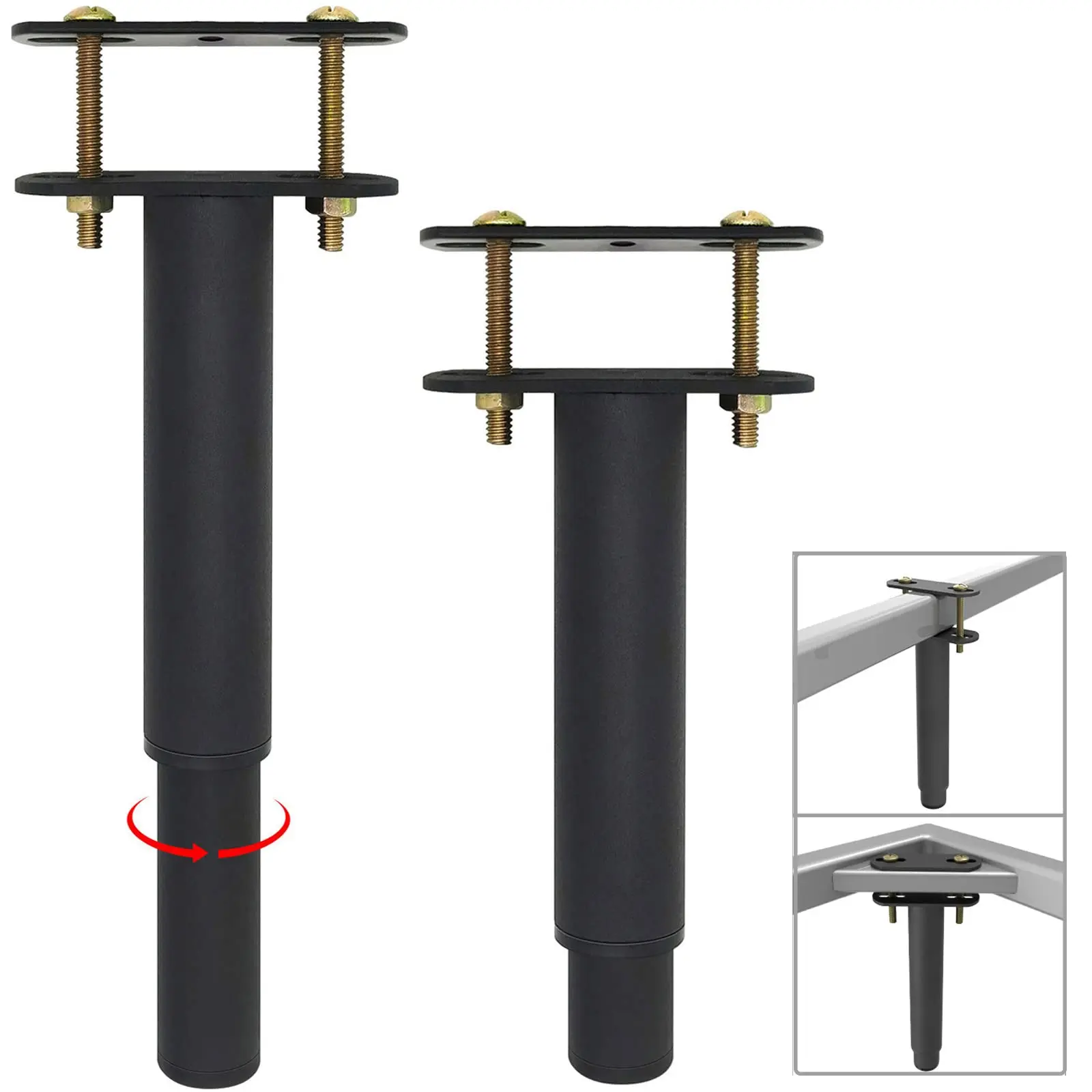 4 Pack Heavy-Duty Steel Adjustable Center Support Legs 10-17 Inches For Bed Frame Sofa Cabinet
4 Pack Heavy-Duty Steel Adjustable Center Support Legs 10-17 Inches For Bed Frame Sofa Cabinet