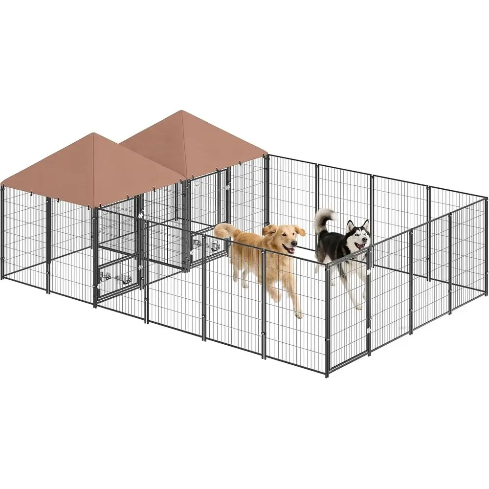 Large Outdoor Dog Kennel with 2 Rooms, Suitable for Large Breeds, Chickens, and Ducks, featuring Rotating and Adjustable Height
Large Outdoor Dog Kennel with 2 Rooms, Suitable for Large Breeds, Chickens, and Ducks, featuring Rotating and Adjustable Height