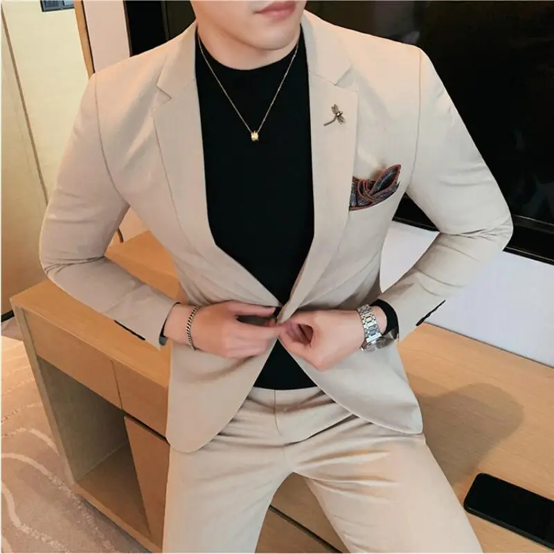 Plus Size 7XL 6XL (Jacket+Pant) 2023 Mens Business Casual Office Suit Groom Wedding Dress Social Party Stage Host Formal Suits
Plus Size 7XL 6XL (Jacket+Pant) 2023 Mens Business Casual Office Suit Groom Wedding Dress Social Party Stage Host Formal Suits
