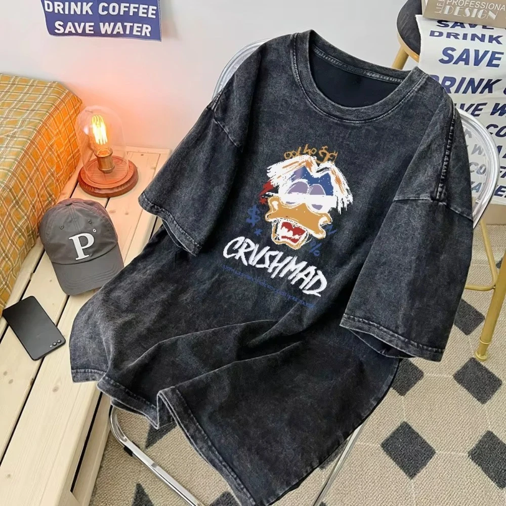 2025 Washed American Sle Men's Short Sleeve T-Shirt Summer Vintage Couple Upper Half Sleeve Cotton Hip Hop T-Shirt
2025 Washed American Sle Men's Short Sleeve T-Shirt Summer Vintage Couple Upper Half Sleeve Cotton Hip Hop T-Shirt
