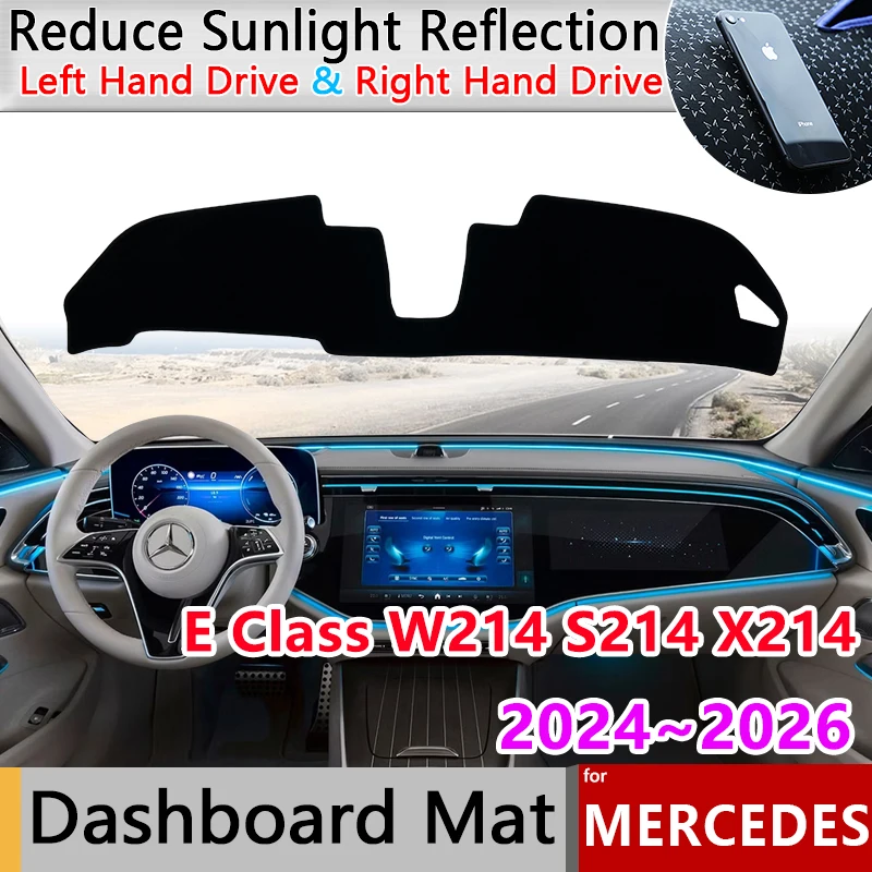 Коврик для приборной панели Mercedes-Benz E Class W214 S214 X214 2024 ~ 2026, Противоскользящий коврик, Солнцезащитный ковер, аксессуары для приборной панели
Коврик для приборной панели Mercedes-Benz E Class W214 S214 X214 2024 ~ 2026, Противоскользящий коврик, Солнцезащитный ковер, аксессуары для приборной панели