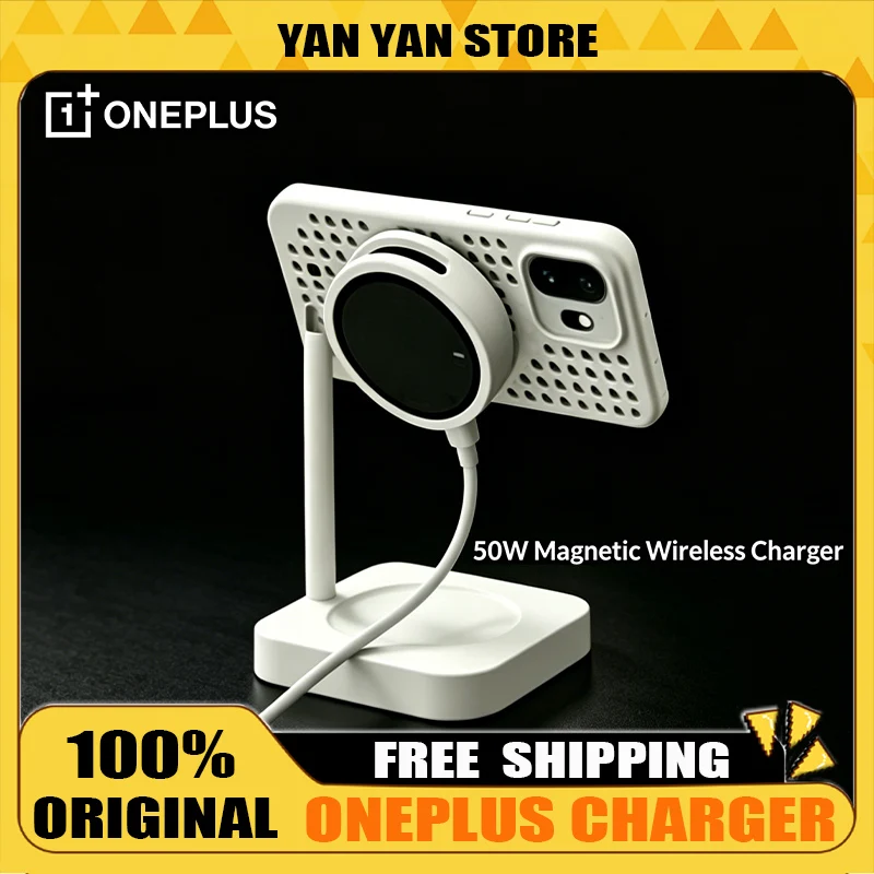 OnePlus 50W AIRVOOC Turbo 2 Magnetic Wireless Charger Cooling Fast Charging Pad For OnePlus Smartphones And Magnetic Devices
OnePlus 50W AIRVOOC Turbo 2 Magnetic Wireless Charger Cooling Fast Charging Pad For OnePlus Smartphones And Magnetic Devices
