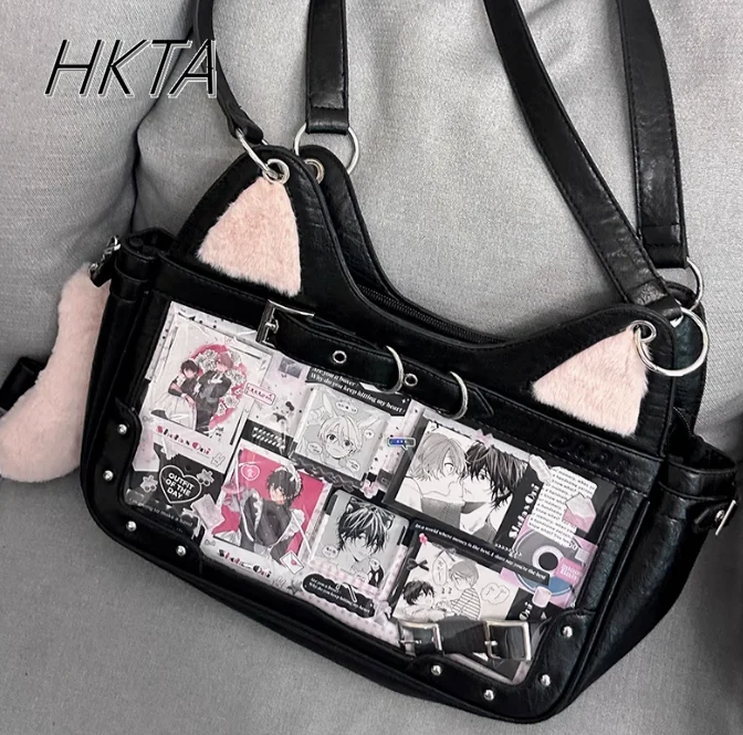 Japanese Sweet and Cute Cartoon Two Dimensional Large Capacity Backpacks Women Bags Summer Casual Student Handheld Shoulder Bag
Japanese Sweet and Cute Cartoon Two Dimensional Large Capacity Backpacks Women Bags Summer Casual Student Handheld Shoulder Bag