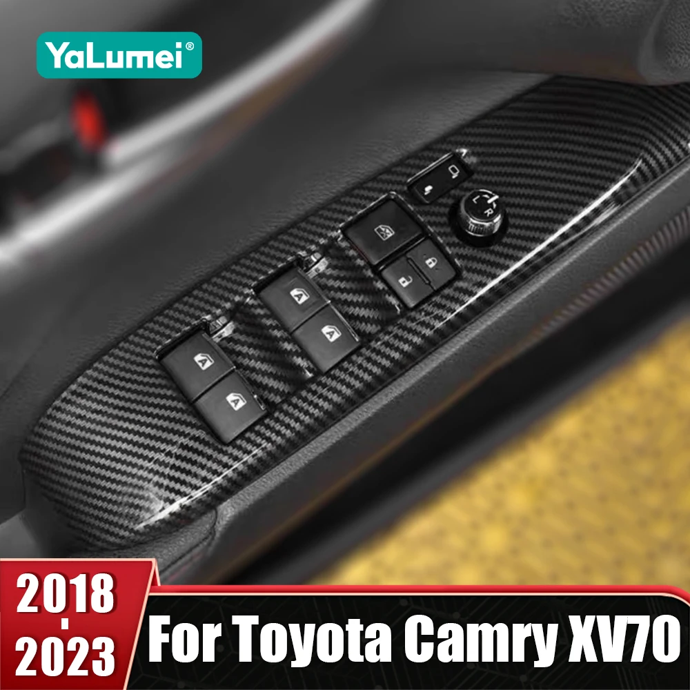 For Toyota Camry XV70 2018 2019 2020 2021 2022 2023 LHD ABS Car Window Glass Lift Switch Button Panel Trim Cover Accessories
For Toyota Camry XV70 2018 2019 2020 2021 2022 2023 LHD ABS Car Window Glass Lift Switch Button Panel Trim Cover Accessories