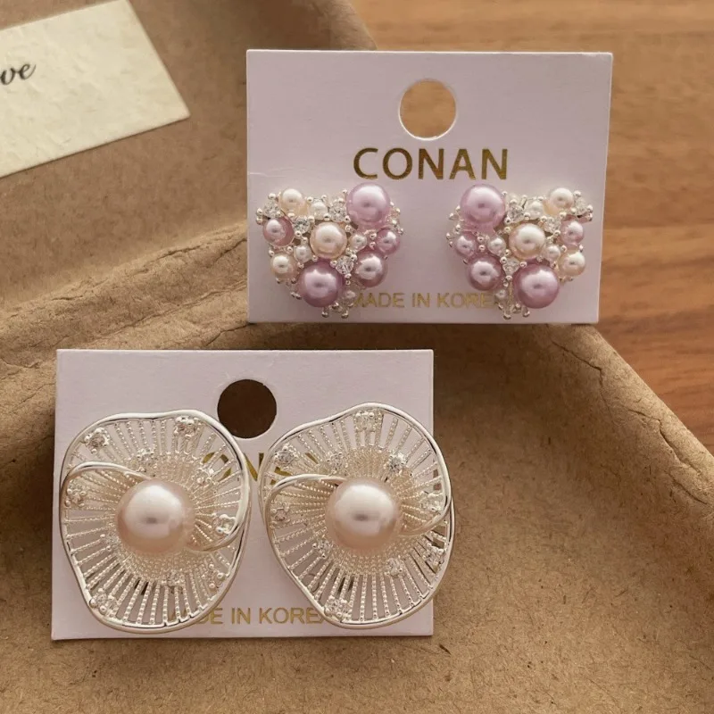 Minar Classic Purple Pink Simulated Pearl Rhinestones Hollow Irregular Flowers Petal Dangle Earrings for Women Wedding Jewelry
Minar Classic Purple Pink Simulated Pearl Rhinestones Hollow Irregular Flowers Petal Dangle Earrings for Women Wedding Jewelry
