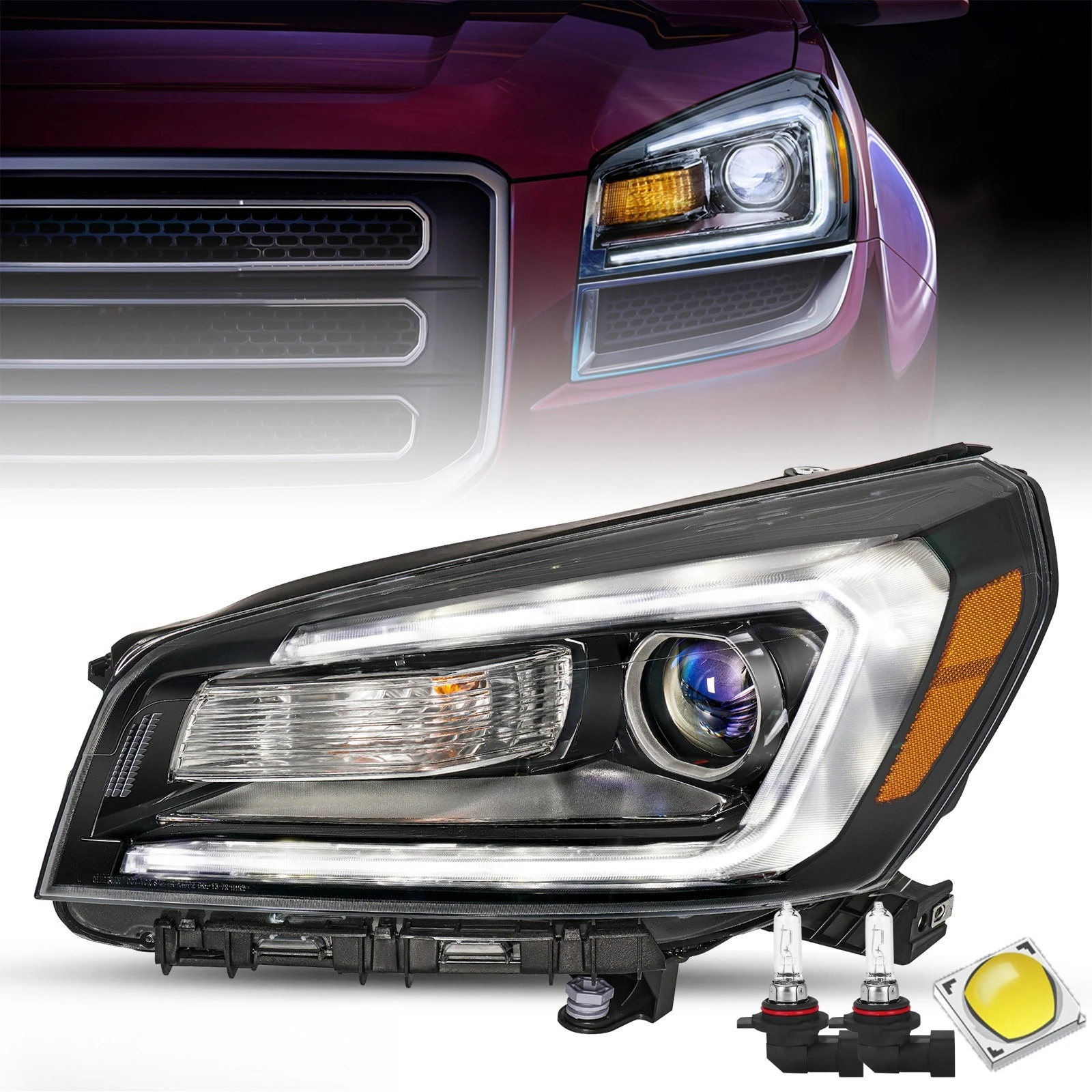 For 2013-2016 GMC Acadia Halogen Projector Headlight Headlamp Assembly Left Side
For 2013-2016 GMC Acadia Halogen Projector Headlight Headlamp Assembly Left Side