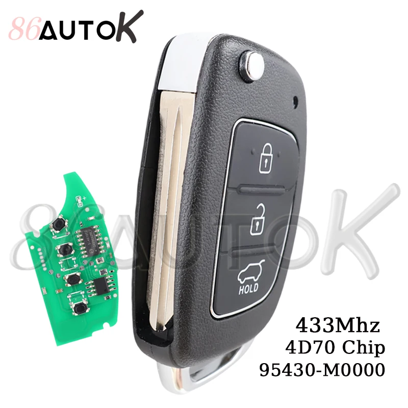 Smart Car Key Housing for Hyundai Creta 2016 4D70 Chip 433MZ 95430-M0000 Remote Key 3 Buttons Keys
Smart Car Key Housing for Hyundai Creta 2016 4D70 Chip 433MZ 95430-M0000 Remote Key 3 Buttons Keys