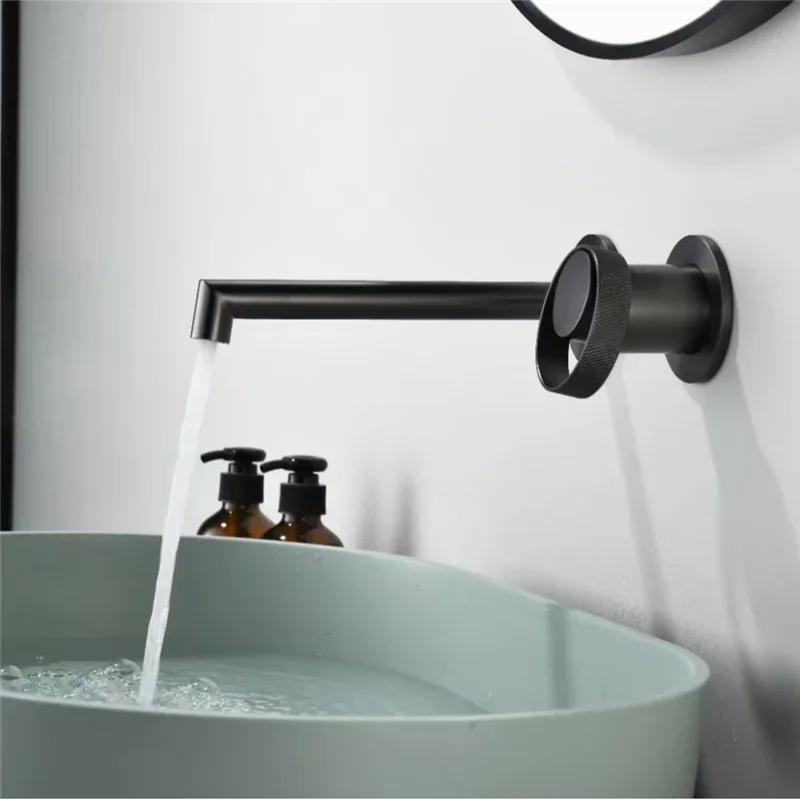 Tuqiu Brushed Gold Bathroom Faucet In-Wall Gray Concealed Basin Faucet Hot and Cold Black Bathroom Sink Tap Basin Mixer Tap Set
Tuqiu Brushed Gold Bathroom Faucet In-Wall Gray Concealed Basin Faucet Hot and Cold Black Bathroom Sink Tap Basin Mixer Tap Set