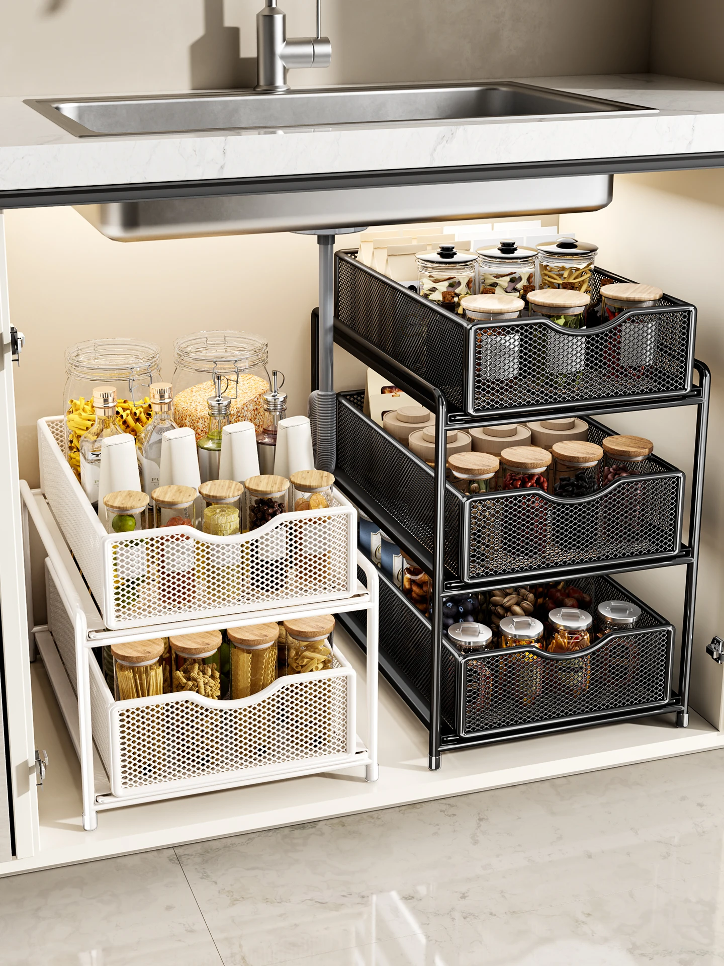 Kitchen Sink Pull out Der Ra Multi Functional Storage Box Spice Organizer Rectangular Carbon Steel elf No Installation...
Kitchen Sink Pull out Der Ra Multi Functional Storage Box Spice Organizer Rectangular Carbon Steel elf No Installation...