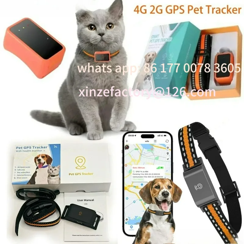 Customizable Waterproof Mini 4G GPS Animal Tracker Collar Anti-Lost Real Time Tracking Dog Cat Locator Pet Dog Cat Neck Collar
Customizable Waterproof Mini 4G GPS Animal Tracker Collar Anti-Lost Real Time Tracking Dog Cat Locator Pet Dog Cat Neck Collar