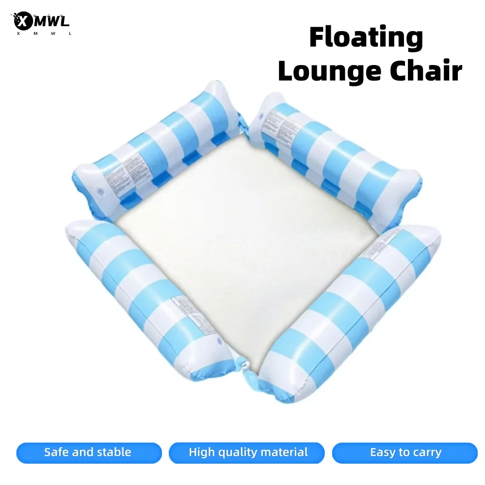 PVC Striped Inflatable Hammock Floating Pad Pool Party Lounge Chair Bed Beach Water Sofa Foldable Backrest Clamp Net Floatingbed
PVC Striped Inflatable Hammock Floating Pad Pool Party Lounge Chair Bed Beach Water Sofa Foldable Backrest Clamp Net Floatingbed