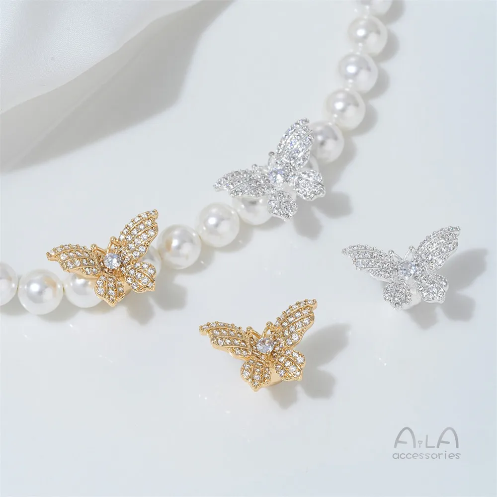 Z475 14K Gold-encrusted Zircon Three-dimensional Butterfly Beads Diy Hand-strung Pearl Crystal Bracelet Accessory
Z475 14K Gold-encrusted Zircon Three-dimensional Butterfly Beads Diy Hand-strung Pearl Crystal Bracelet Accessory