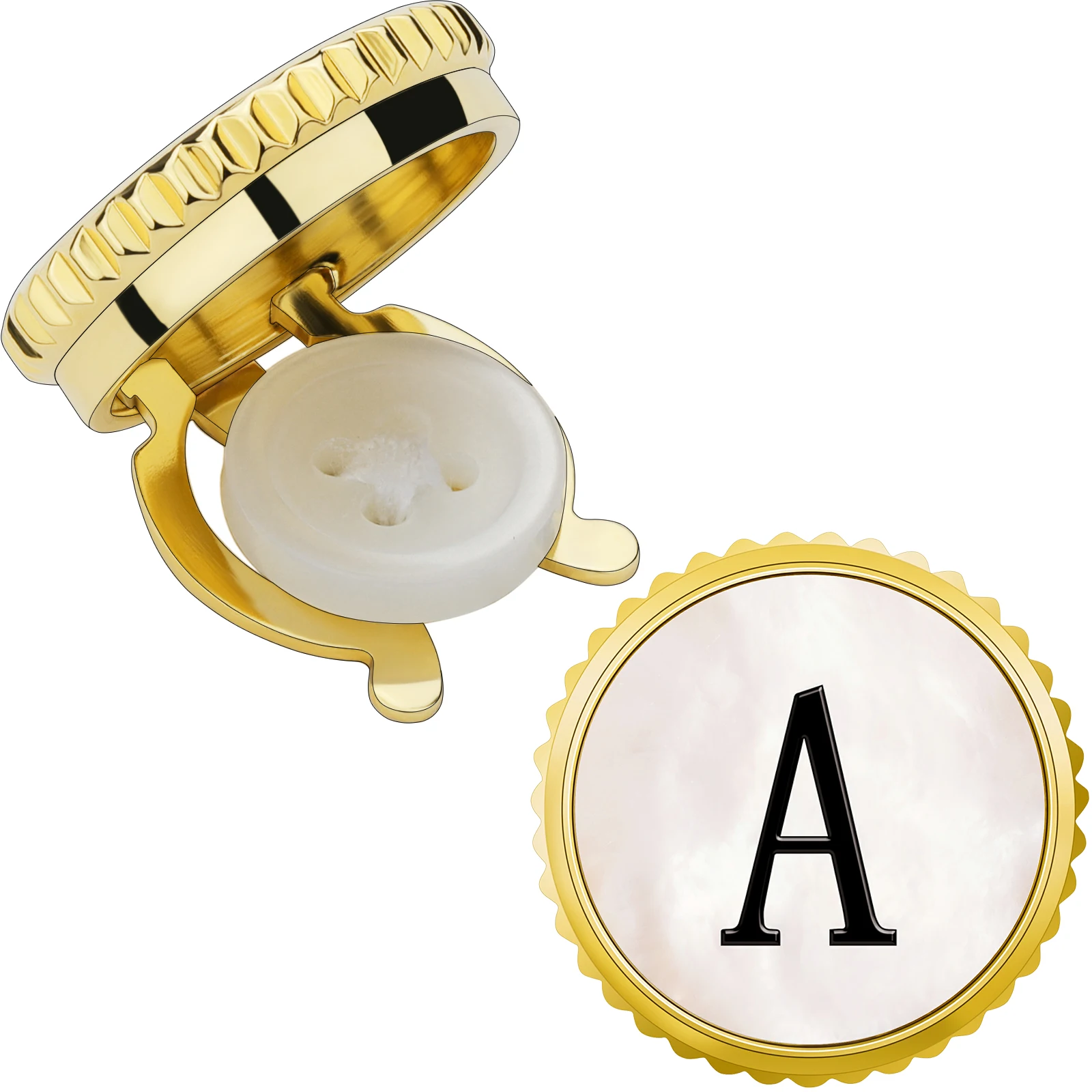 TAIGRAMA Personalized initial Cufflinks Button Cover for Men shirts,Mens Wedding Dress Cover Buttons Jewelry Elegance Cuff Links
TAIGRAMA Personalized initial Cufflinks Button Cover for Men shirts,Mens Wedding Dress Cover Buttons Jewelry Elegance Cuff Links