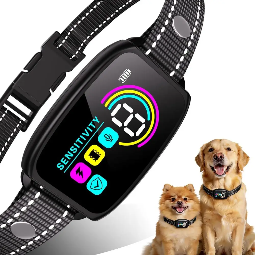 Smart Anti-Barking Device, Rechargeable IP67 Waterproof Barking Collar with 8 Adjustable Sensitivity for Large, Medium, Small Do
Smart Anti-Barking Device, Rechargeable IP67 Waterproof Barking Collar with 8 Adjustable Sensitivity for Large, Medium, Small Do