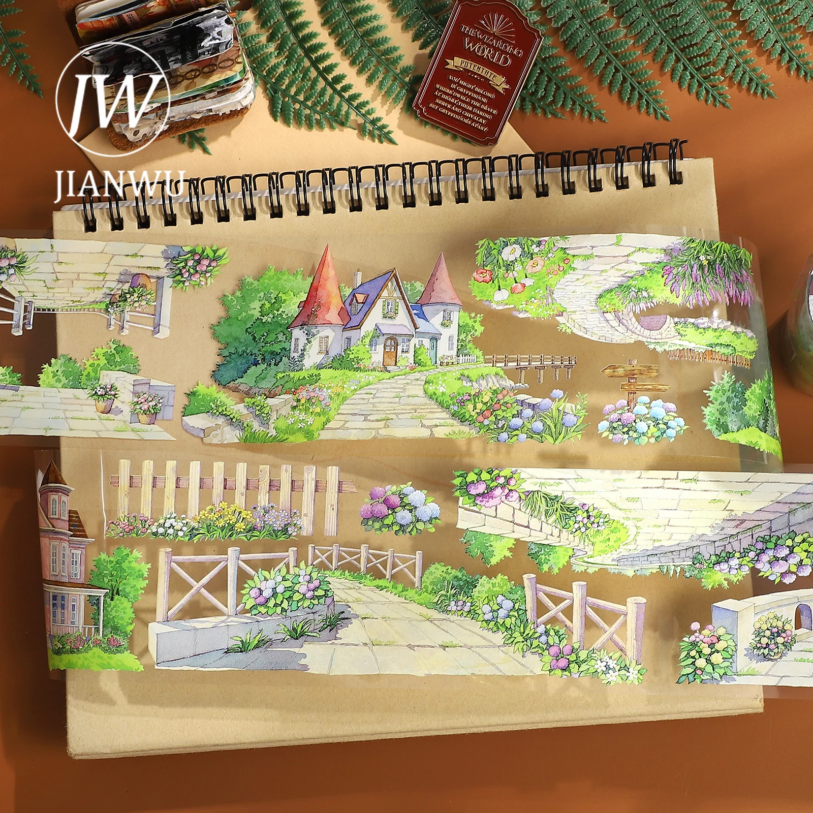 JIANWU 70mm*5m Vintage Plant Flower House Landscape Material Collage Scrapbooking PET Tape Creative DIY Journal Stationery
JIANWU 70mm*5m Vintage Plant Flower House Landscape Material Collage Scrapbooking PET Tape Creative DIY Journal Stationery