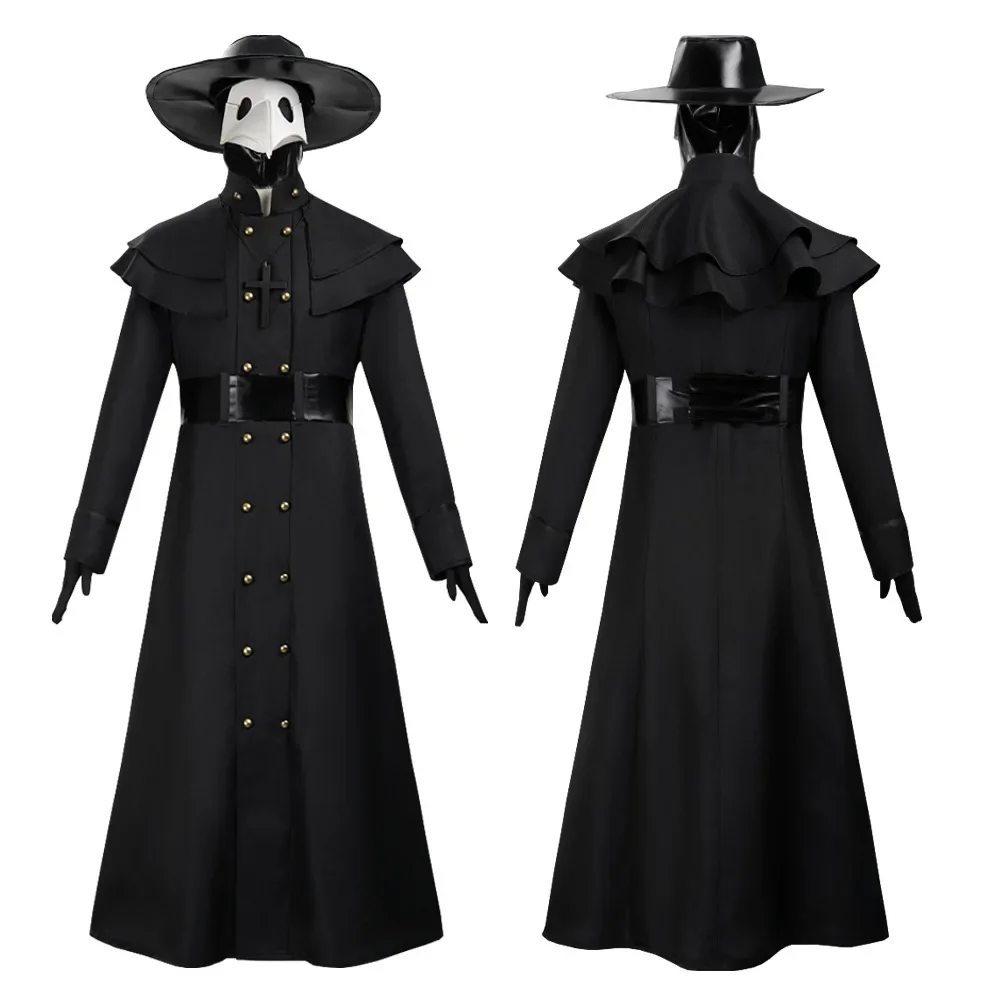 Steampunk Plague Doctor Costume - Medieval Bird Beak Mask & Crow Outfit for Halloween Stage Performance & Assassin Cosplay
Steampunk Plague Doctor Costume - Medieval Bird Beak Mask & Crow Outfit for Halloween Stage Performance & Assassin Cosplay