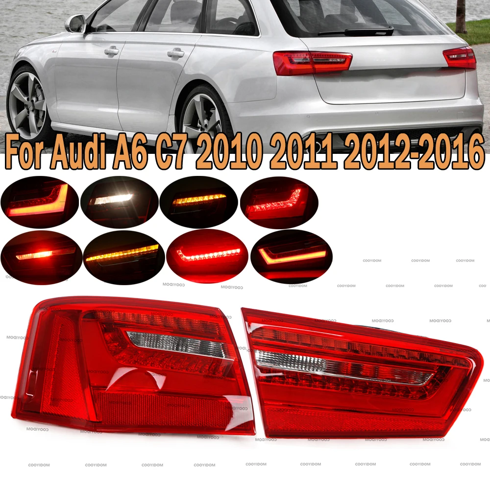 Outer/ Inner Side Rear Tail Light Brake Fog Light Tail Stop Turn Signal Lamp For Audi A6 C7 2010 2011 2012 2013 2014 2015 2016
Outer/ Inner Side Rear Tail Light Brake Fog Light Tail Stop Turn Signal Lamp For Audi A6 C7 2010 2011 2012 2013 2014 2015 2016