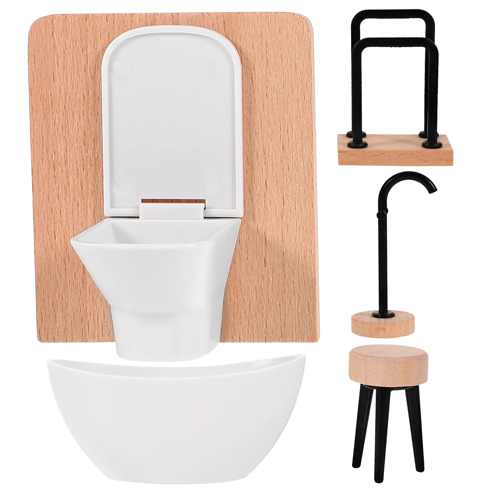 5 Pcs Simulation Mini Furniture Miniature Room House Accessories Bathroom Decor Plastic
5 Pcs Simulation Mini Furniture Miniature Room House Accessories Bathroom Decor Plastic