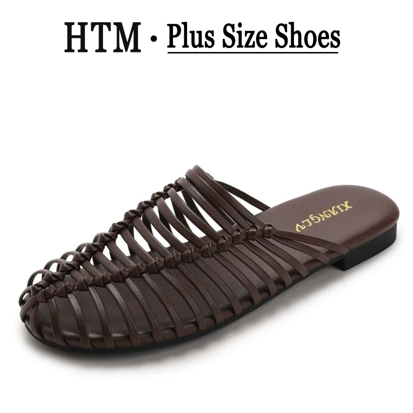 Flat Sandals Mules Summer Slippers Slip-On Casual Shoes for Women Round Toe Low Heel Slippers Hollow Out Women Sandals Size 42
Flat Sandals Mules Summer Slippers Slip-On Casual Shoes for Women Round Toe Low Heel Slippers Hollow Out Women Sandals Size 42