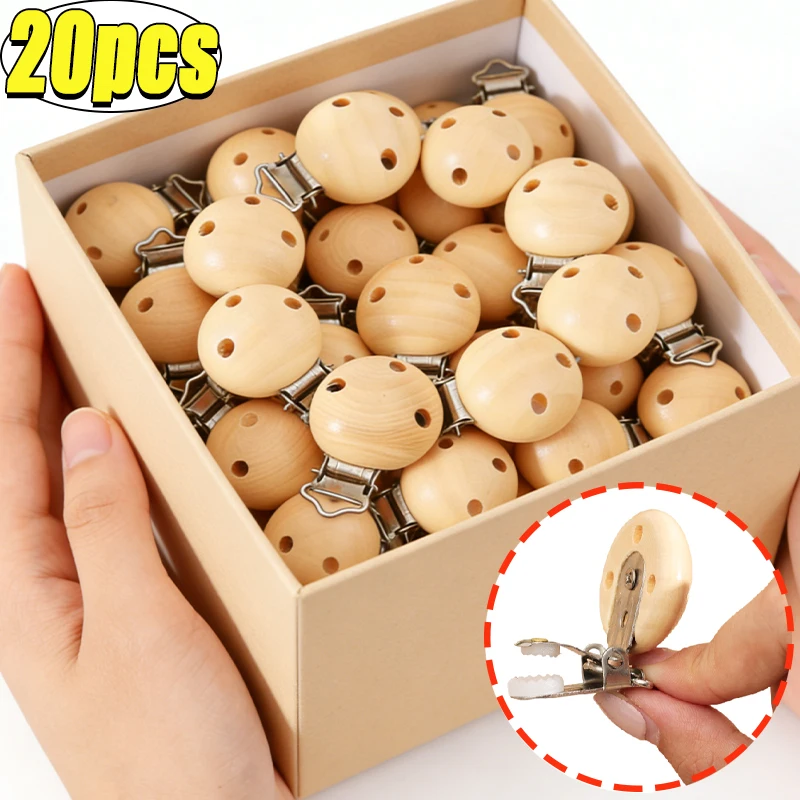 1-20pcs DIY Natural Wood Baby Pacifier Clip High-quality Beech Wood Food Grade Soothing Wooden Pacifier Clip Chain
1-20pcs DIY Natural Wood Baby Pacifier Clip High-quality Beech Wood Food Grade Soothing Wooden Pacifier Clip Chain