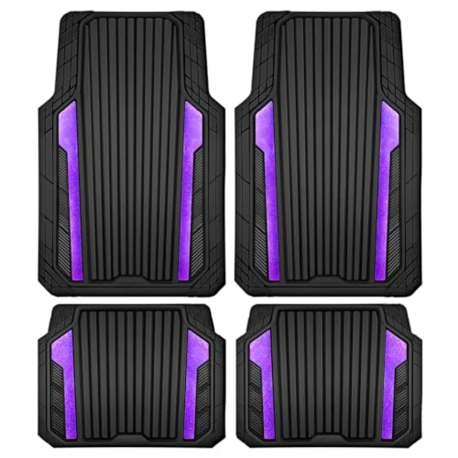 Heavy Duty Rubber Car Mats Metallic, Aluminum Film All Weather Floor Mats Waterproof Universal Trim to Fit SUVs Sedans Vans 4 P
Heavy Duty Rubber Car Mats Metallic, Aluminum Film All Weather Floor Mats Waterproof Universal Trim to Fit SUVs Sedans Vans 4 P