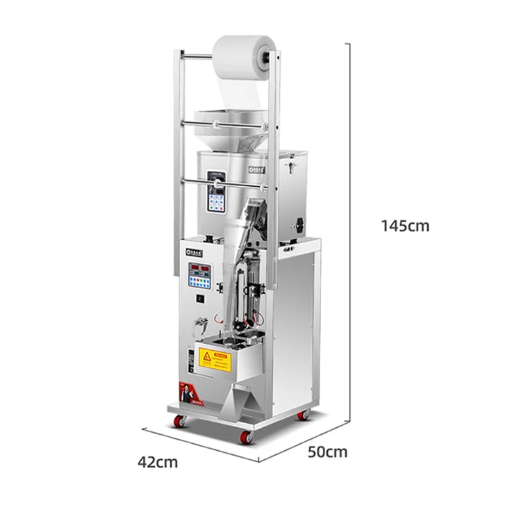 Stainless Steel Multi-Functional Bag Counting Sealing Filling Machine, Wet/Dry Food Plastic Material