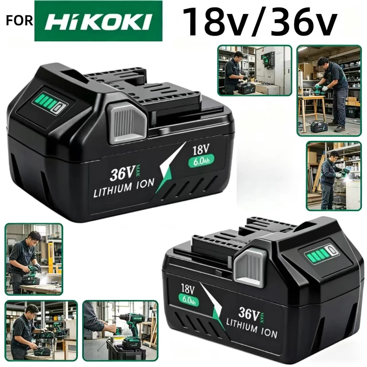 Аккумуляторы для Hitachi Hikoki Metabo HPT BSL36A18 BSL36B18, 18В 36В 6.0Ач, литий-ионные, перезаряжаемые, для электроинструментов, высокопроизводительные
Аккумуляторы для Hitachi Hikoki Metabo HPT BSL36A18 BSL36B18, 18В 36В 6.0Ач, литий-ионные, перезаряжаемые, для электроинструментов, высокопроизводительные