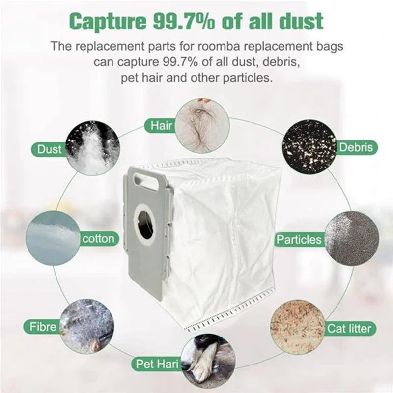 A07R 20PCS Vacuum Dust Bag For Irobot Roomba I7+I3 E5 E6 S9 Spare Parts Efficient Household Cleaning Accessories
A07R 20PCS Vacuum Dust Bag For Irobot Roomba I7+I3 E5 E6 S9 Spare Parts Efficient Household Cleaning Accessories
