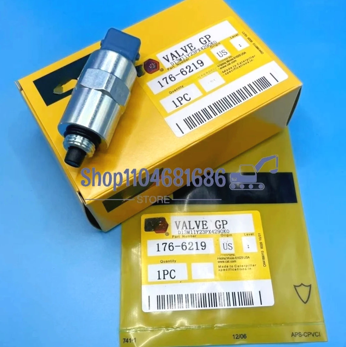 176-6219 12V Solenoid Valve 1766219 for Backhoe Loader 414E 416 416D 416E 416F 416F2 420 420D 420E 420F
176-6219 12V Solenoid Valve 1766219 for Backhoe Loader 414E 416 416D 416E 416F 416F2 420 420D 420E 420F