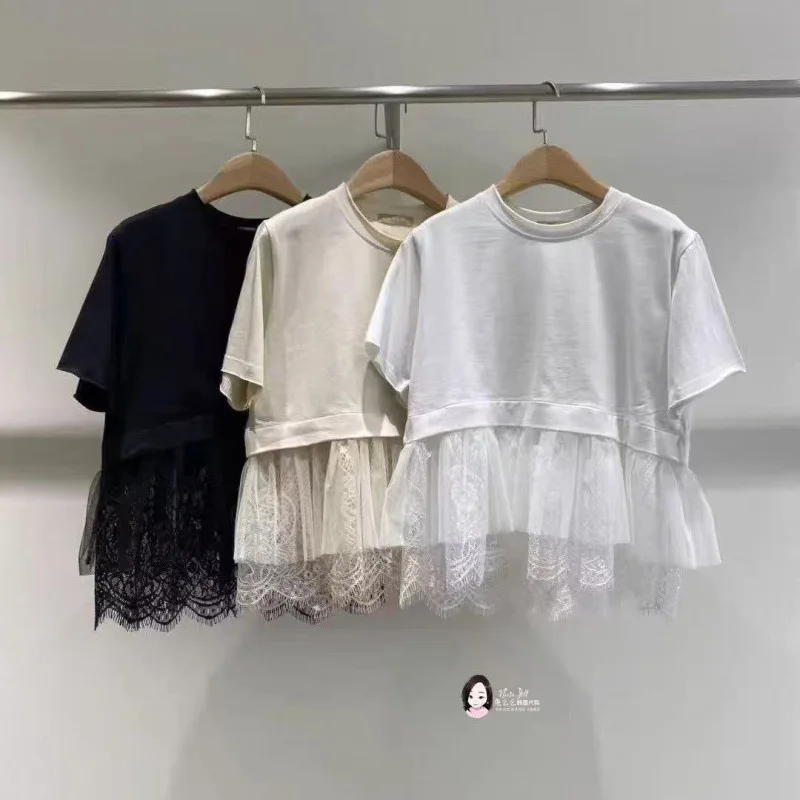 KUSAHIKI Mesh Splicing T-shirt Women's Short Sleeved 2025 Summer New Styl Versatile Round Neck Pullover Graphic T Shirts
KUSAHIKI Mesh Splicing T-shirt Women's Short Sleeved 2025 Summer New Styl Versatile Round Neck Pullover Graphic T Shirts