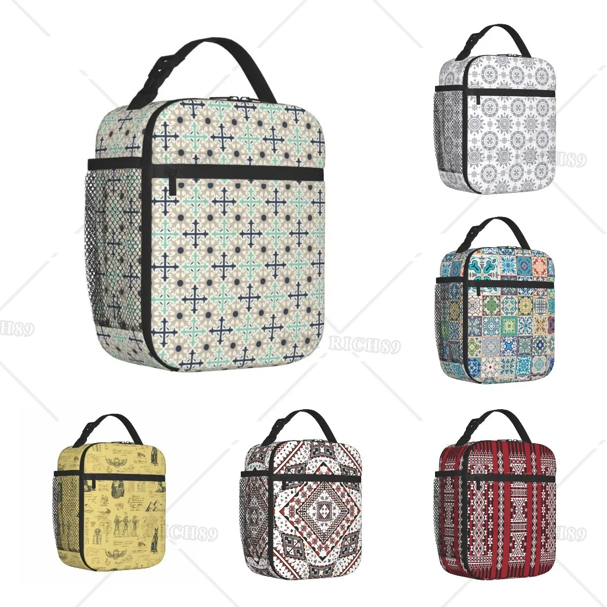 Moroccan Tile Pattern Insulated Lunch Bag for Women and Men, Portable and Reusable Lunch Box for Office Travel, Meal Tote Bag
Moroccan Tile Pattern Insulated Lunch Bag for Women and Men, Portable and Reusable Lunch Box for Office Travel, Meal Tote Bag