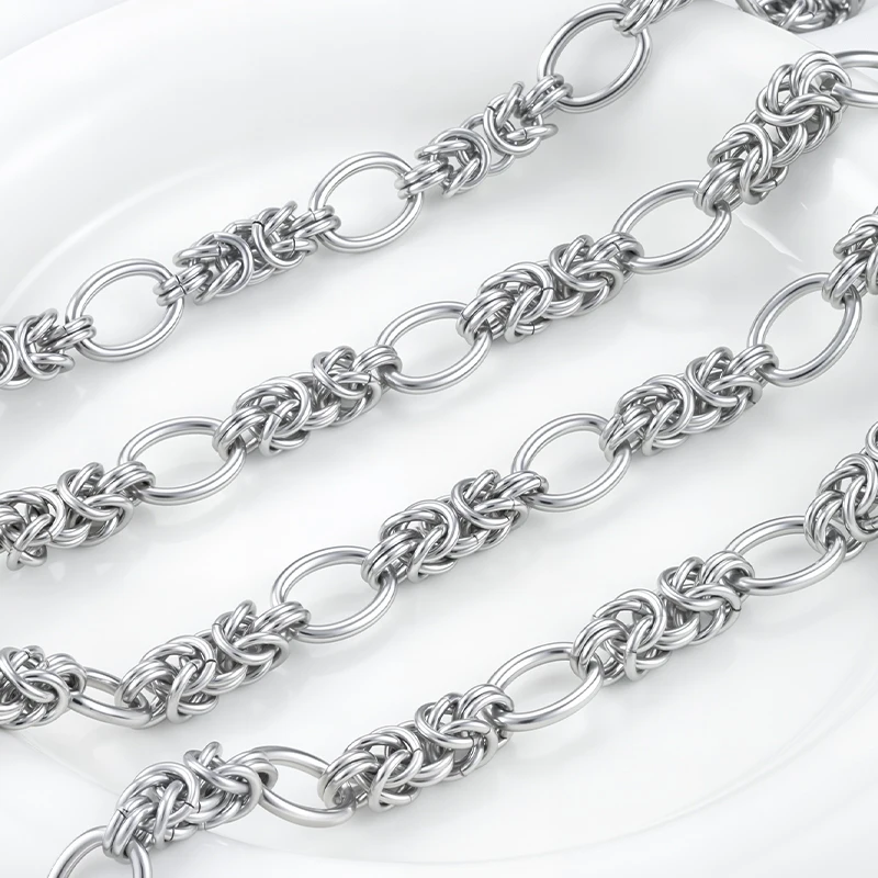 1Meters Stainless Steel 10mm Knot Chains For Needlework Jewelry Making Necklace Bracelet Crafting Supplies DIY Accessories
1Meters Stainless Steel 10mm Knot Chains For Needlework Jewelry Making Necklace Bracelet Crafting Supplies DIY Accessories