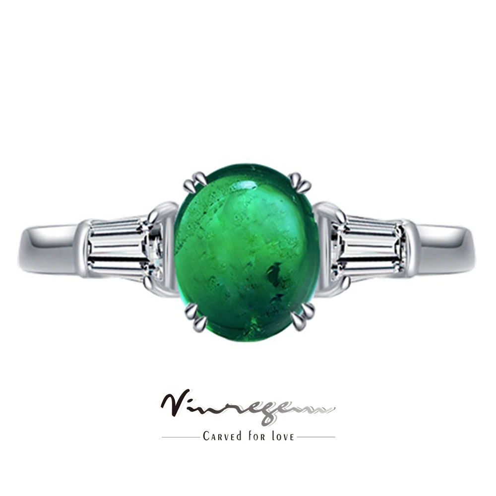 Vinregem 7*8 MM Oval Lab Created Emerald High Carbon Diamond Gemstone Women Ring Vintage 925 Sterling Silver Engagement Jewelry
Vinregem 7*8 MM Oval Lab Created Emerald High Carbon Diamond Gemstone Women Ring Vintage 925 Sterling Silver Engagement Jewelry