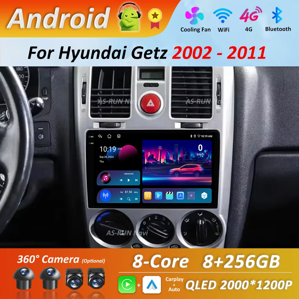 Car Radio Multimedia Player Android 14 for Hyundai Getz 2002 - 2011 4G Bluetooth DSP Stereo Navigation GPS QLED Touch Screen
Car Radio Multimedia Player Android 14 for Hyundai Getz 2002 - 2011 4G Bluetooth DSP Stereo Navigation GPS QLED Touch Screen