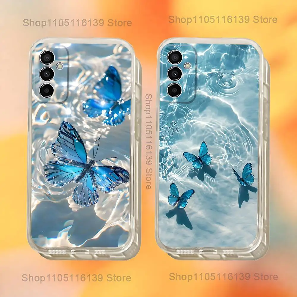 Blue Pink Butterfly Ocean wave Phone Case For Samsung S24,30,21,22,23,20 FE,lite,PIus,Ultra,5G,Note,9,10 Transparent Cover 
Blue Pink Butterfly Ocean wave Phone Case For Samsung S24,30,21,22,23,20 FE,lite,PIus,Ultra,5G,Note,9,10 Transparent Cover