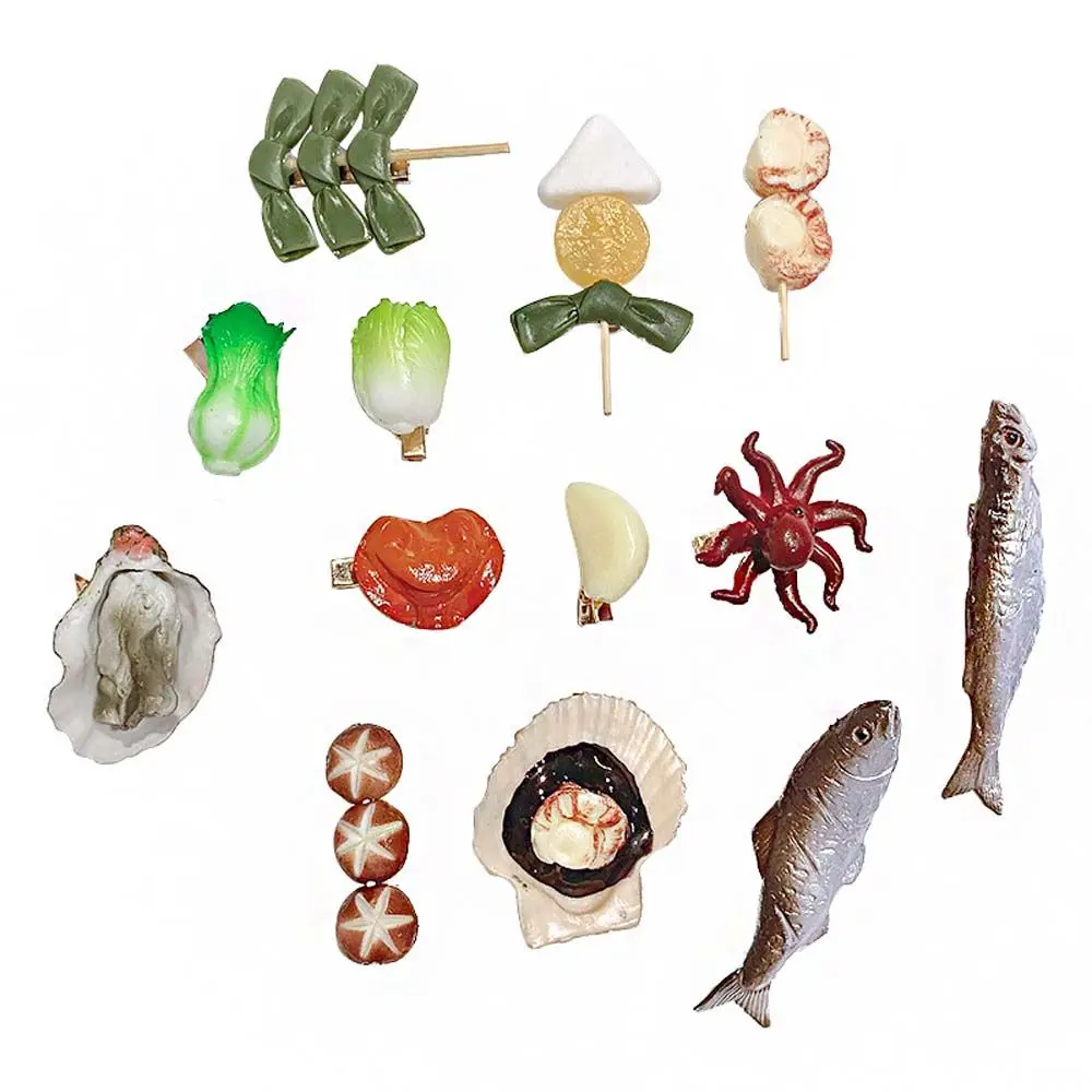 Cartoon Funny Hair Clip Seafood Fake Food Hair Clip Korean Style Headwear Simulation Food Hairpin Female Hair Accessories
Cartoon Funny Hair Clip Seafood Fake Food Hair Clip Korean Style Headwear Simulation Food Hairpin Female Hair Accessories