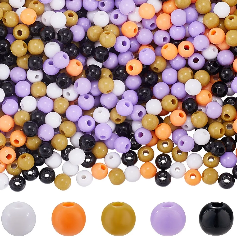 Theme 1500Pcs 5 Colors Opaque Acrylic Beads AB Color Plated Round Mixed Color 6x5mm Hole: 1.8mm 300pcs/color
Theme 1500Pcs 5 Colors Opaque Acrylic Beads AB Color Plated Round Mixed Color 6x5mm Hole: 1.8mm 300pcs/color