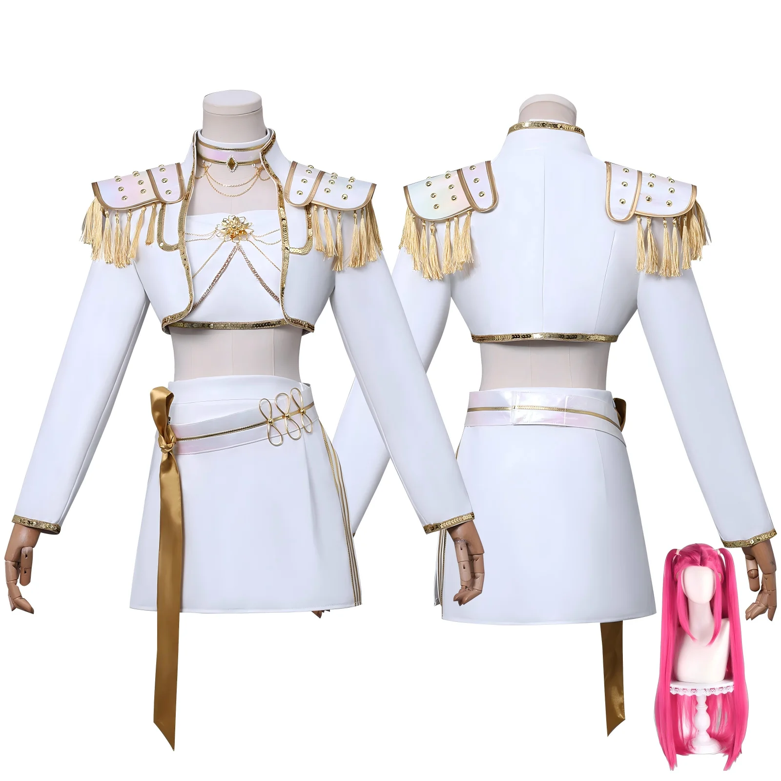 Movie KPop Demon Hunters Mira Cosplay Costume Woman Comic-con Complete Clothes with Wigs Halloween Stage Performance Accessories
Movie KPop Demon Hunters Mira Cosplay Costume Woman Comic-con Complete Clothes with Wigs Halloween Stage Performance Accessories
