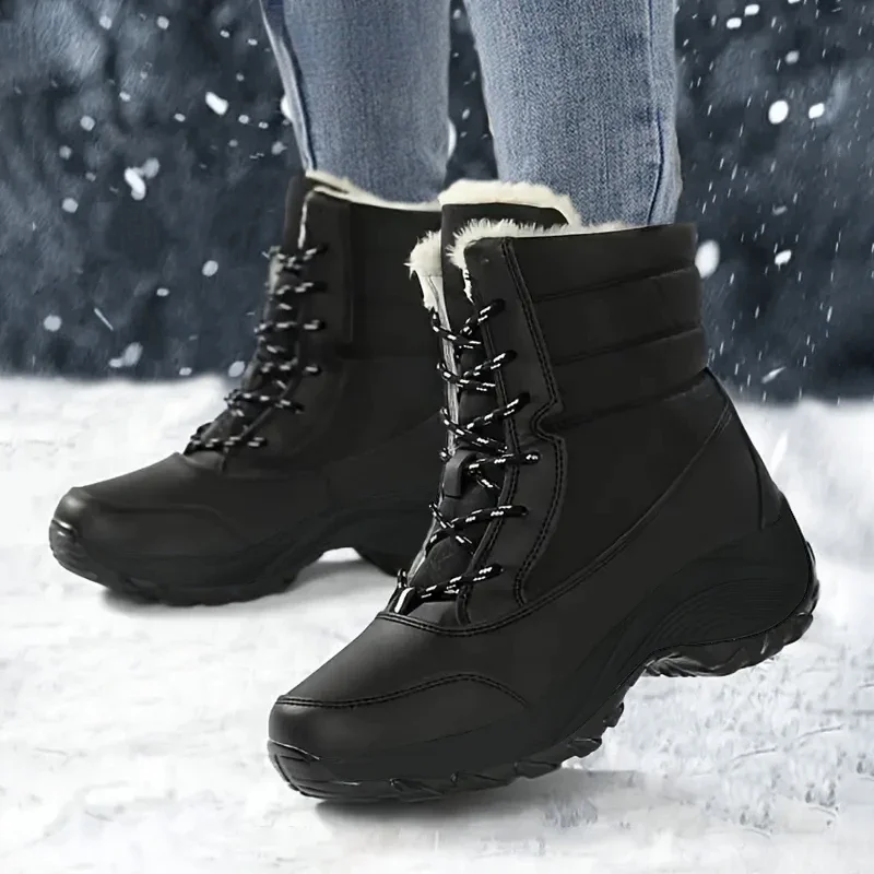 Winter Shoes Fashion Platform Snow Boots Outdoors Waterproof Shoes for Women Plush Keep Warm Thigh High Boots Winter Ankle Boots
Winter Shoes Fashion Platform Snow Boots Outdoors Waterproof Shoes for Women Plush Keep Warm Thigh High Boots Winter Ankle Boots